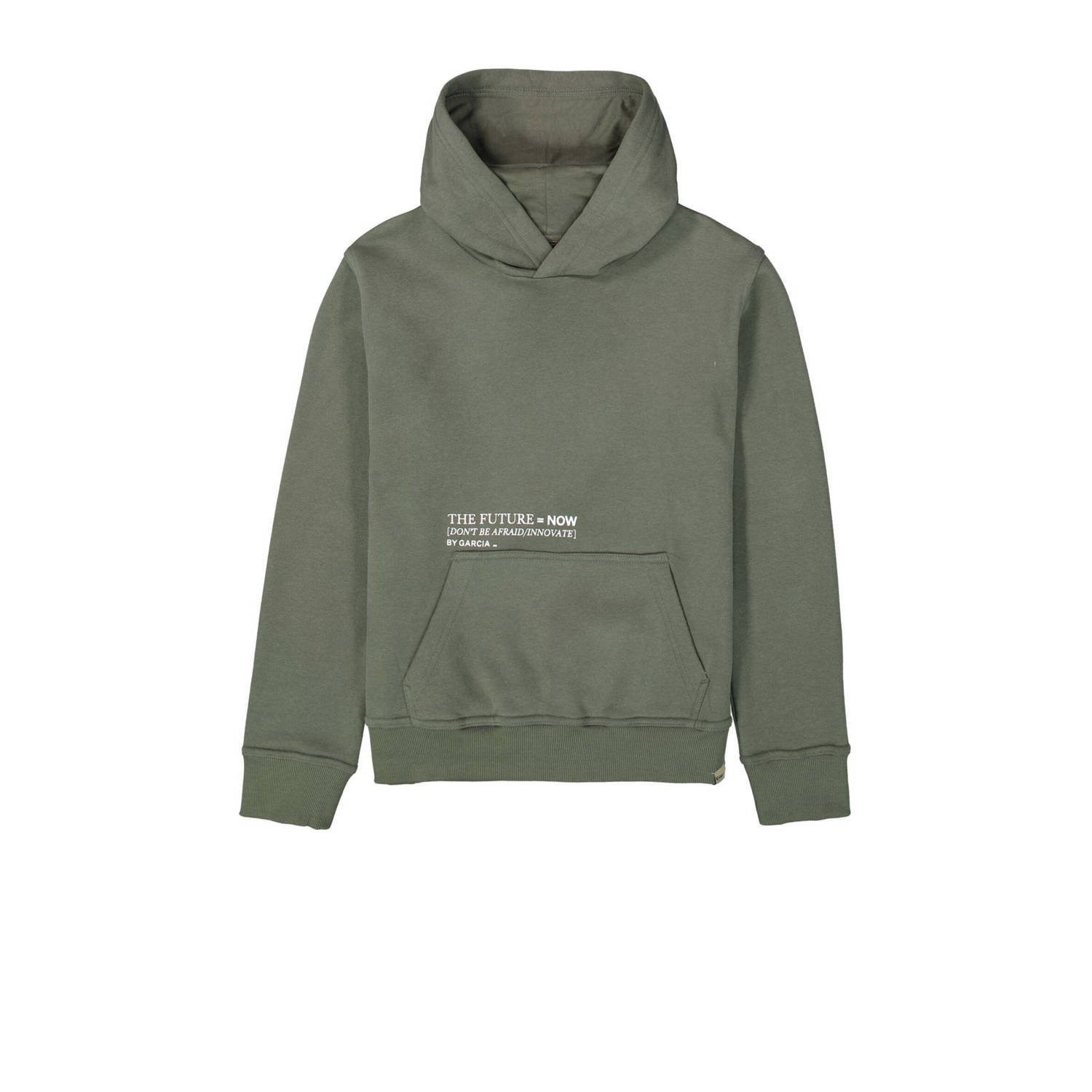 Garcia sweater met printopdruk olijfgroen Printopdruk 152 158