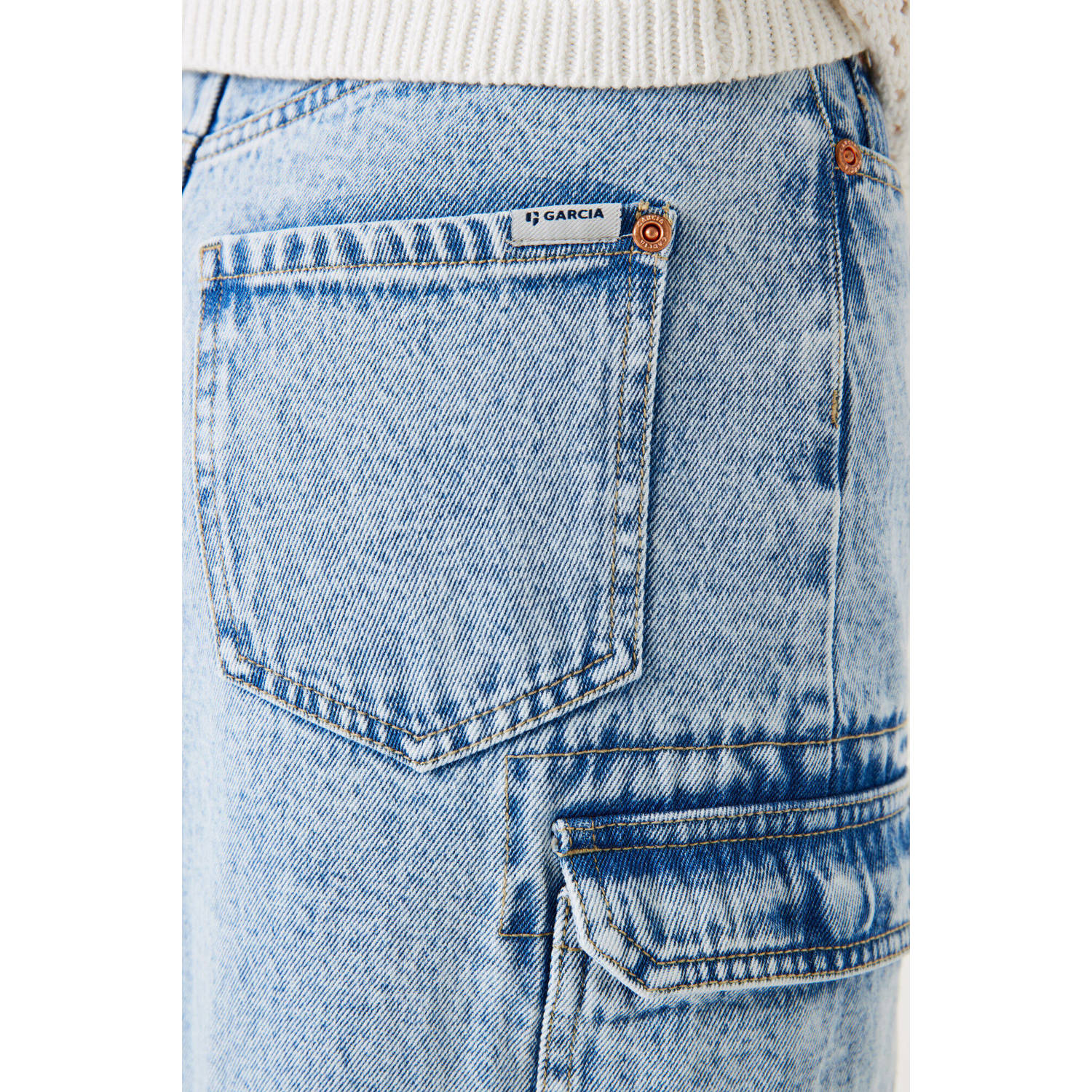 Garcia denim spijkerrok light blue denim