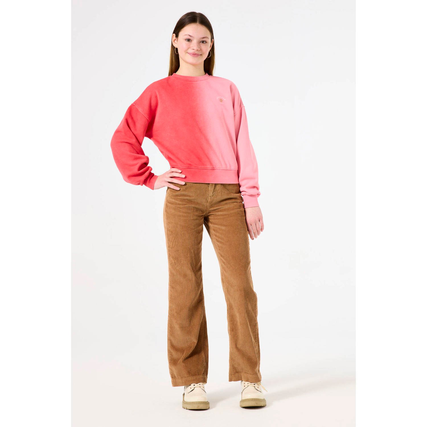 Garcia tie-dye sweater rood roze