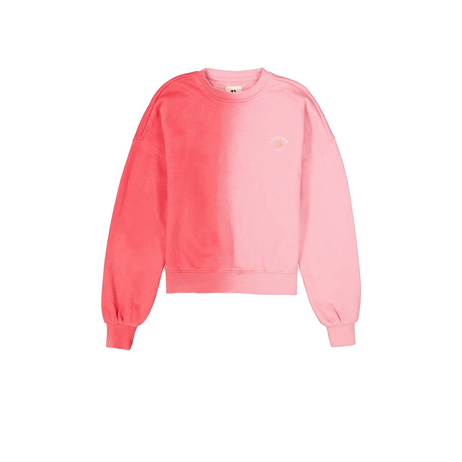 Garcia tie-dye sweater rood roze Tie-dye 176 | Sweater van