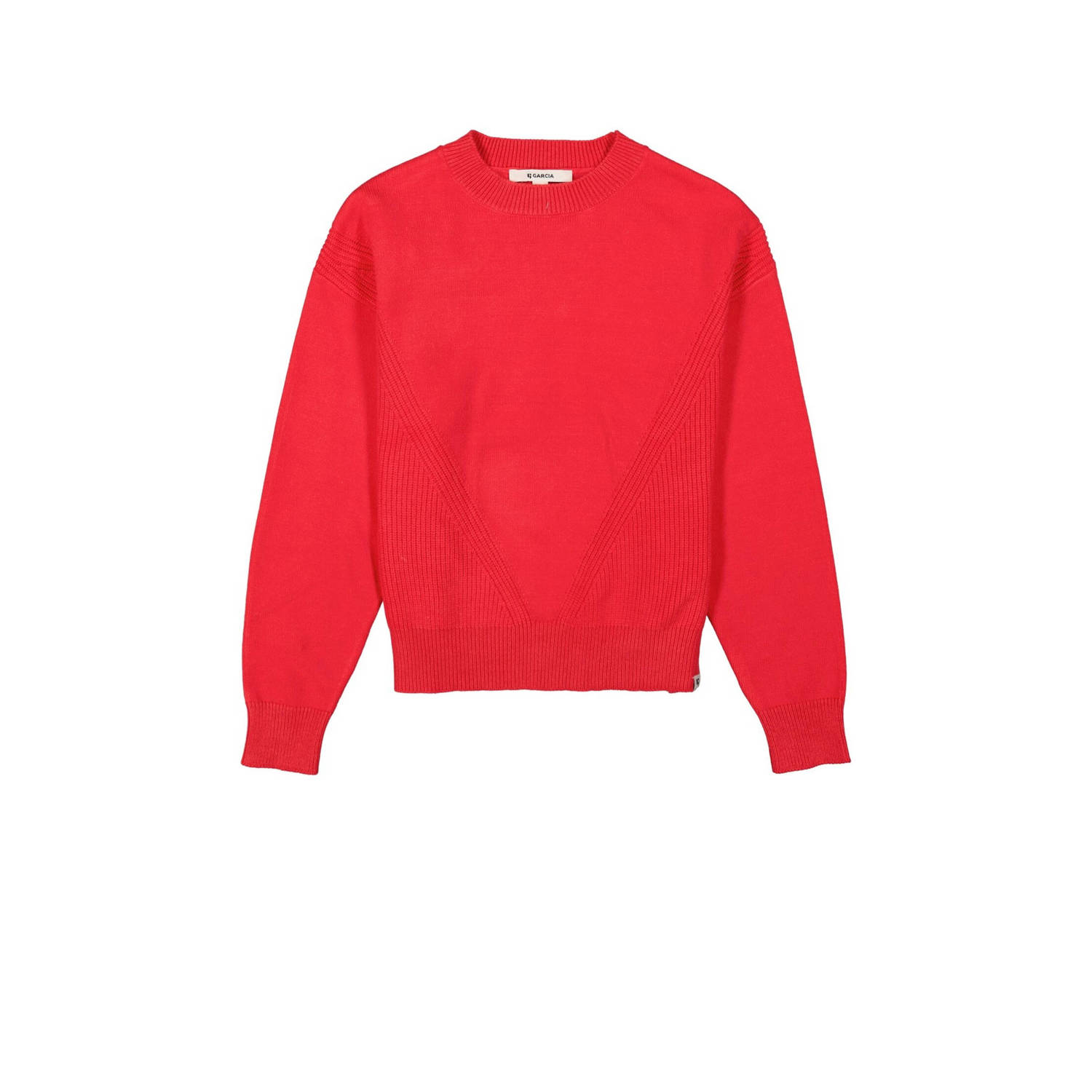 Garcia sweater rood Effen 140 146 | Sweater van