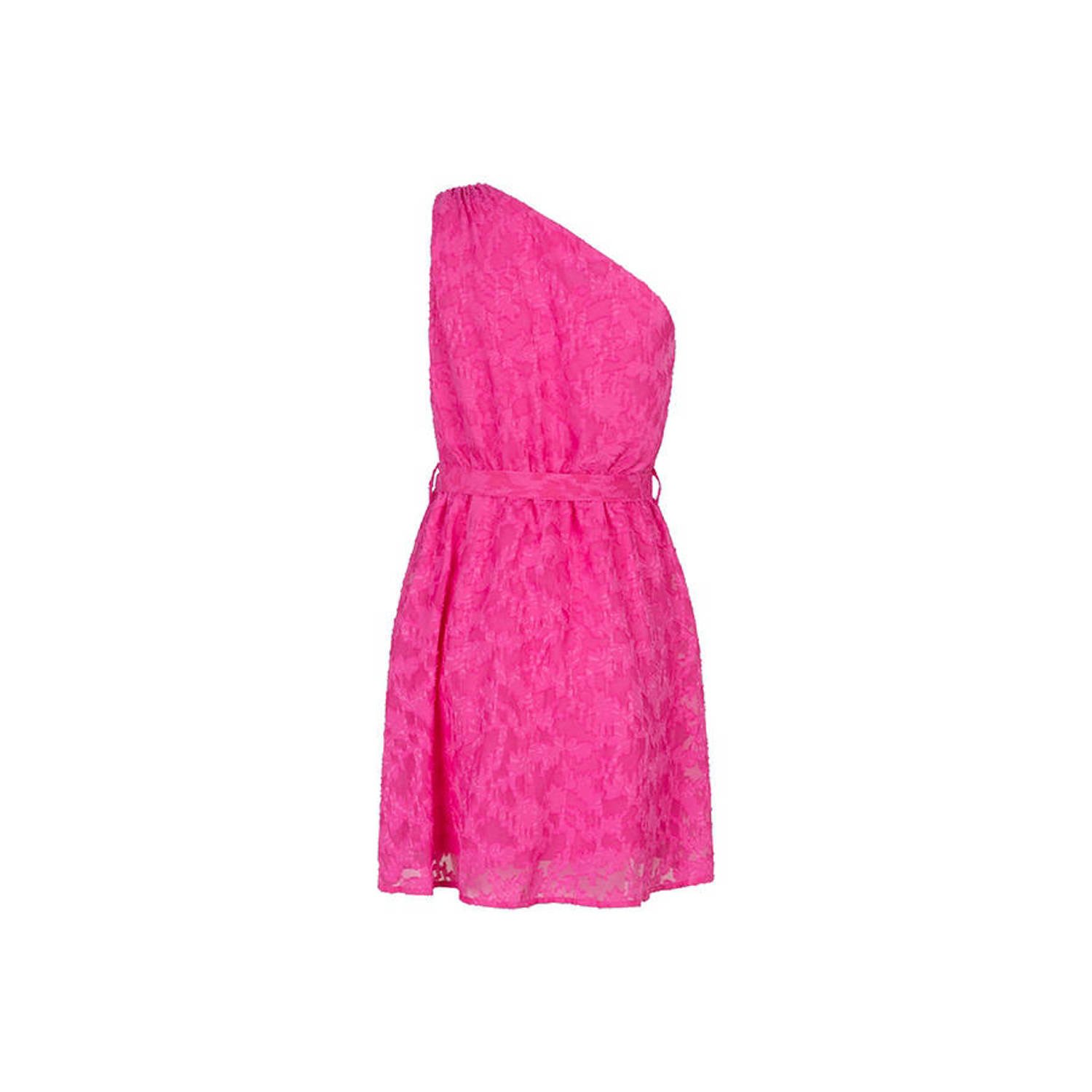 Lofty Manner semi-transparante kanten jurk Anaya roze