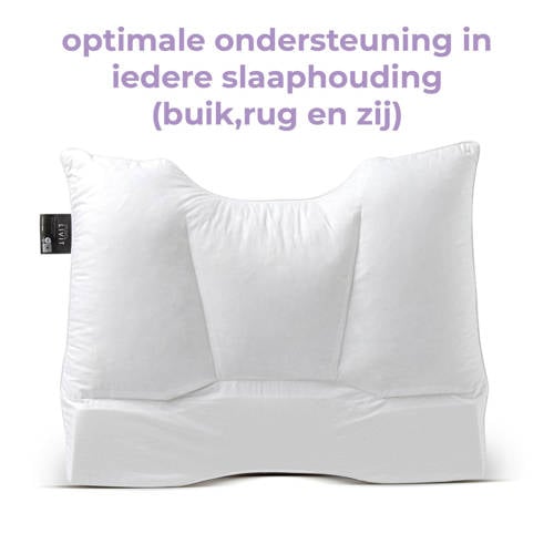 Studio LIVIT support hoofdkussen met neksteun zacht (2 in 1) (60x70 cm) - Wit