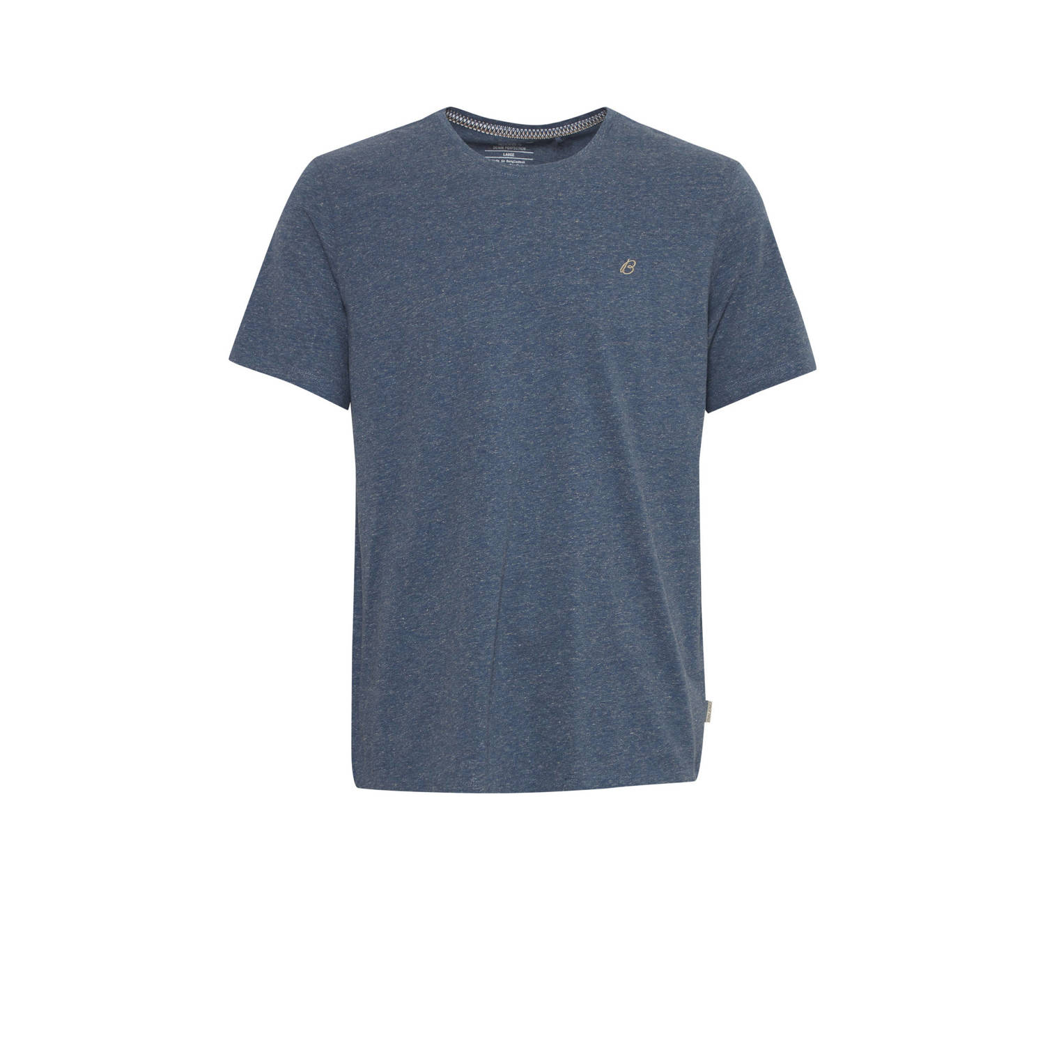 Blend gemêleerd regular fit T-shirt orion blue