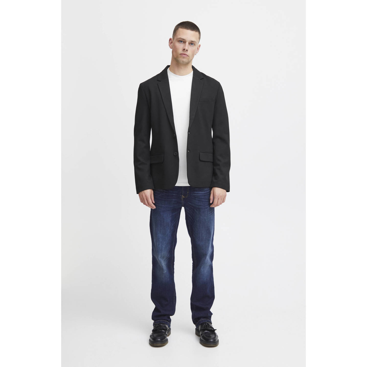 Blend regular fit colbert BHLANGFORD zwart