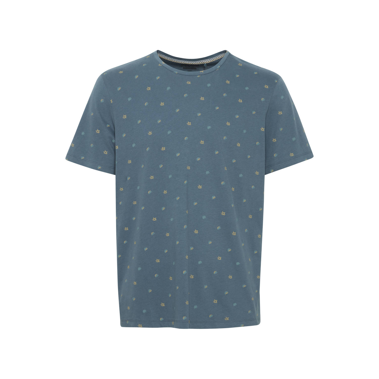 Blend T-shirt met all over print blauw