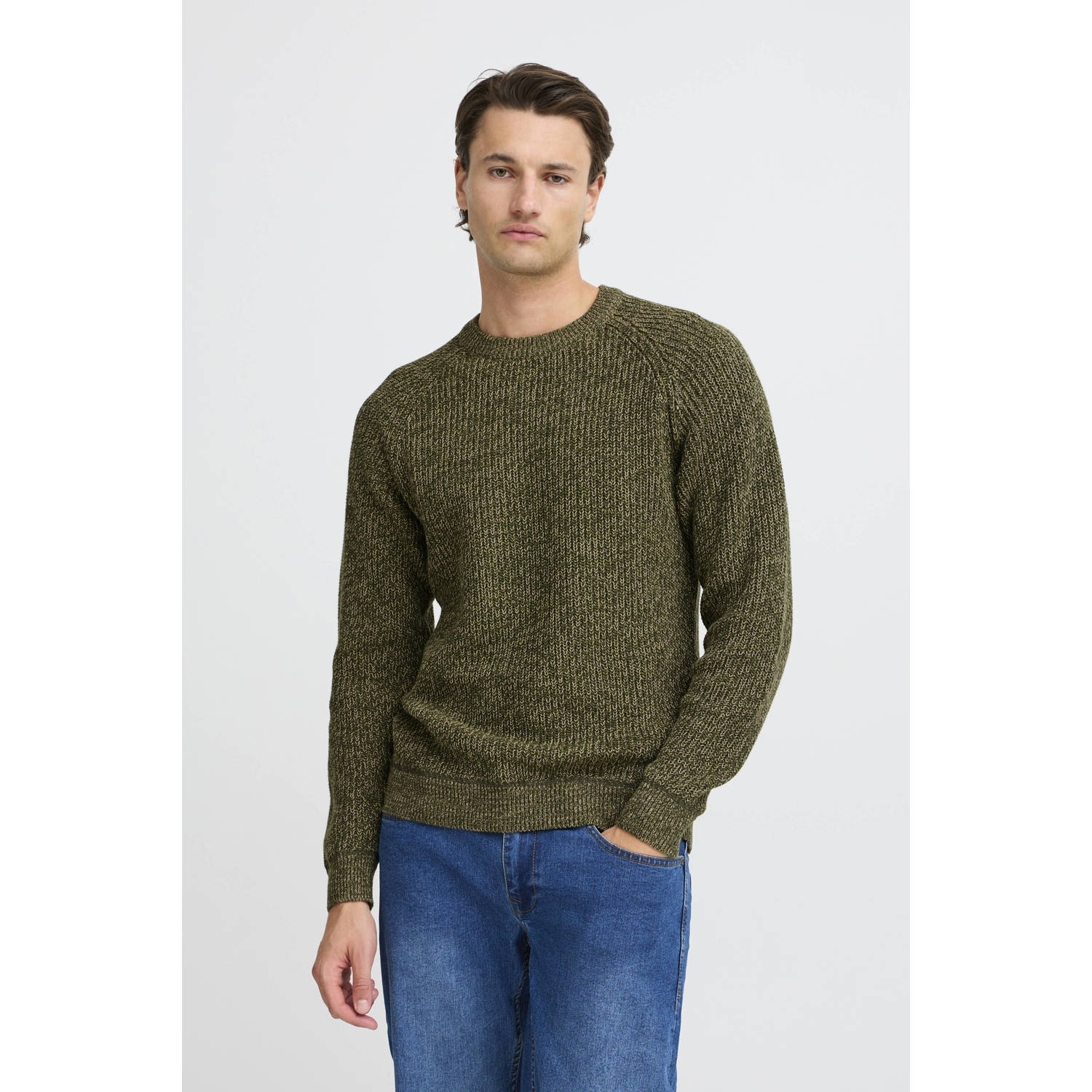 Blend pullover olijfgroen
