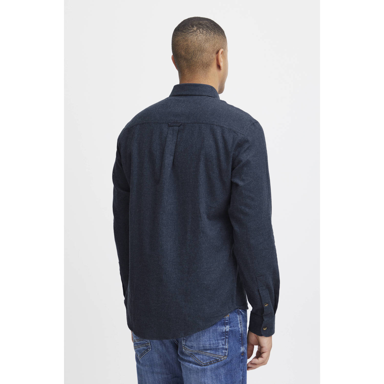Blend gemêleerd regular fit overhemd BHBurley dress blues
