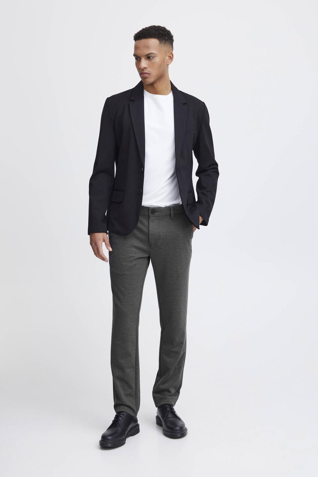 Blend gemêleerde regular fit pantalon BHLangford charcoal mix