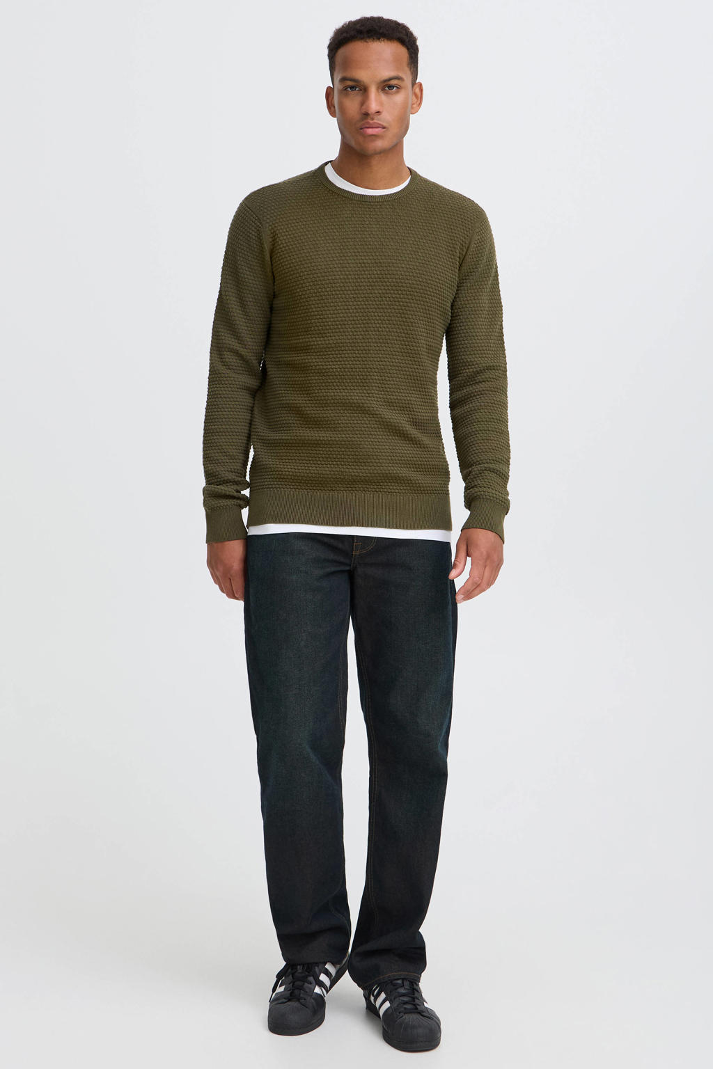 Blend pullover olijfgroen