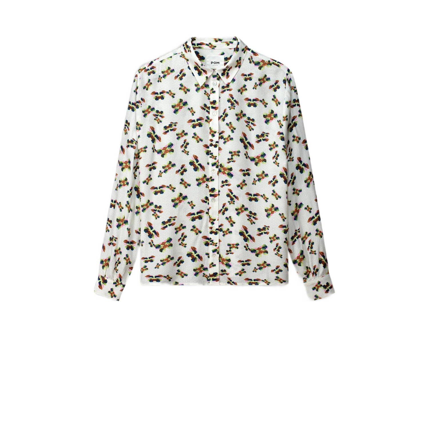 POM Amsterdam blouse Milly met all over print wit multi