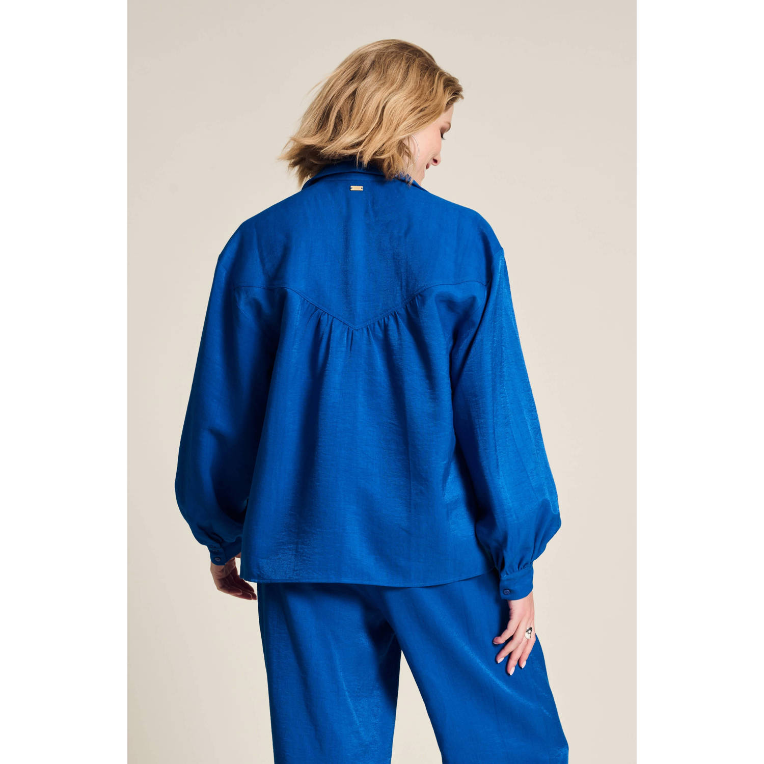 POM Amsterdam blouse Violet blauw