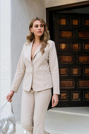 getailleerde blazer PHILEINE TRAVEL zand