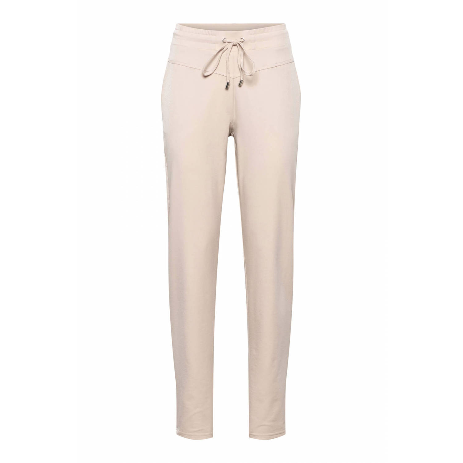 &Co Woman straight fit broek van travelstof PENNY TRAVEL zand