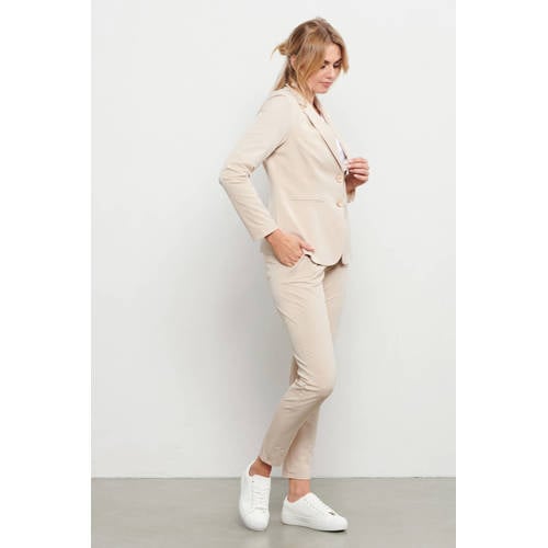 &Co Woman straight fit broek van travelstof PENNY TRAVEL zand afbeelding