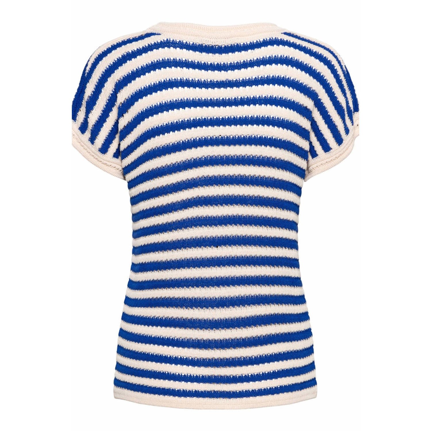 &Co Woman gestreepte top blauw wit