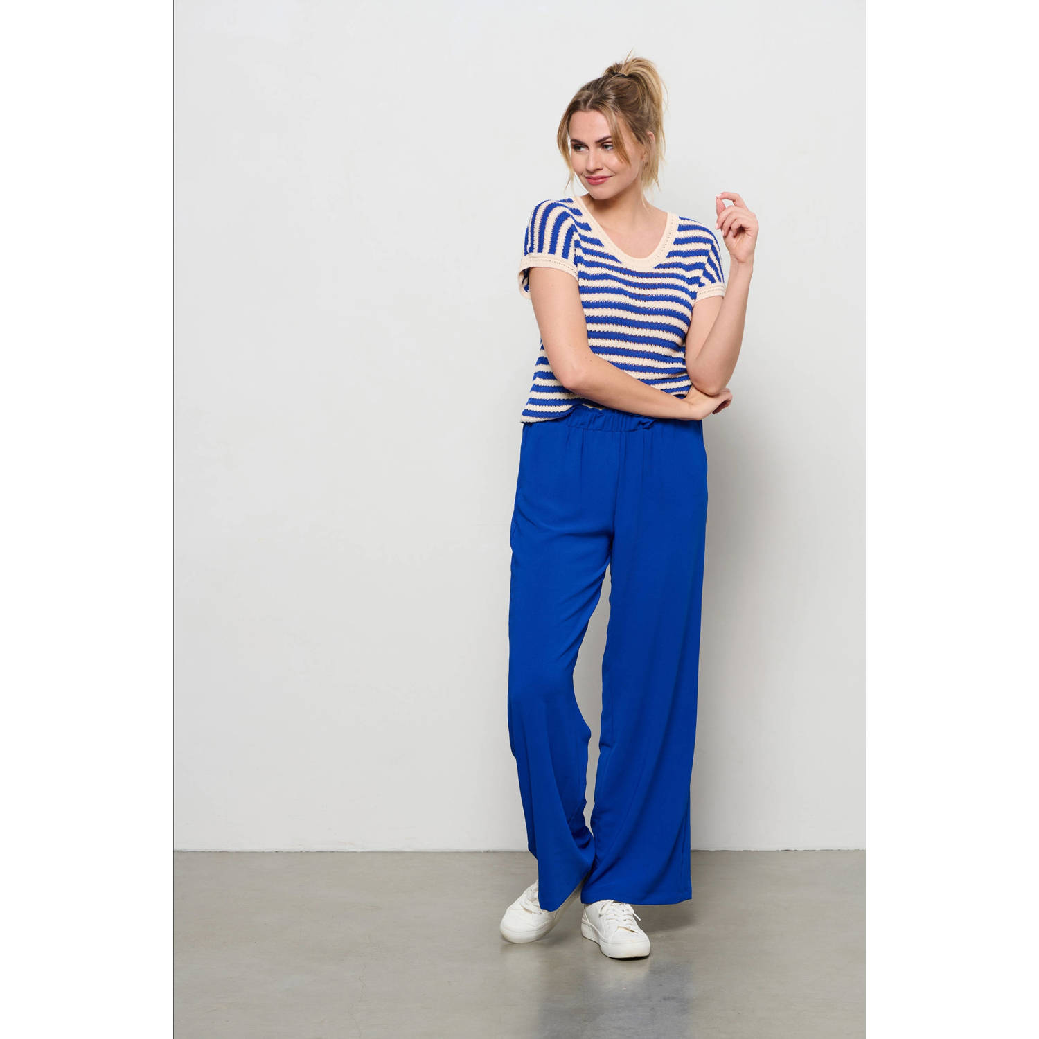 &Co Woman gestreepte top BONITA blauw wit