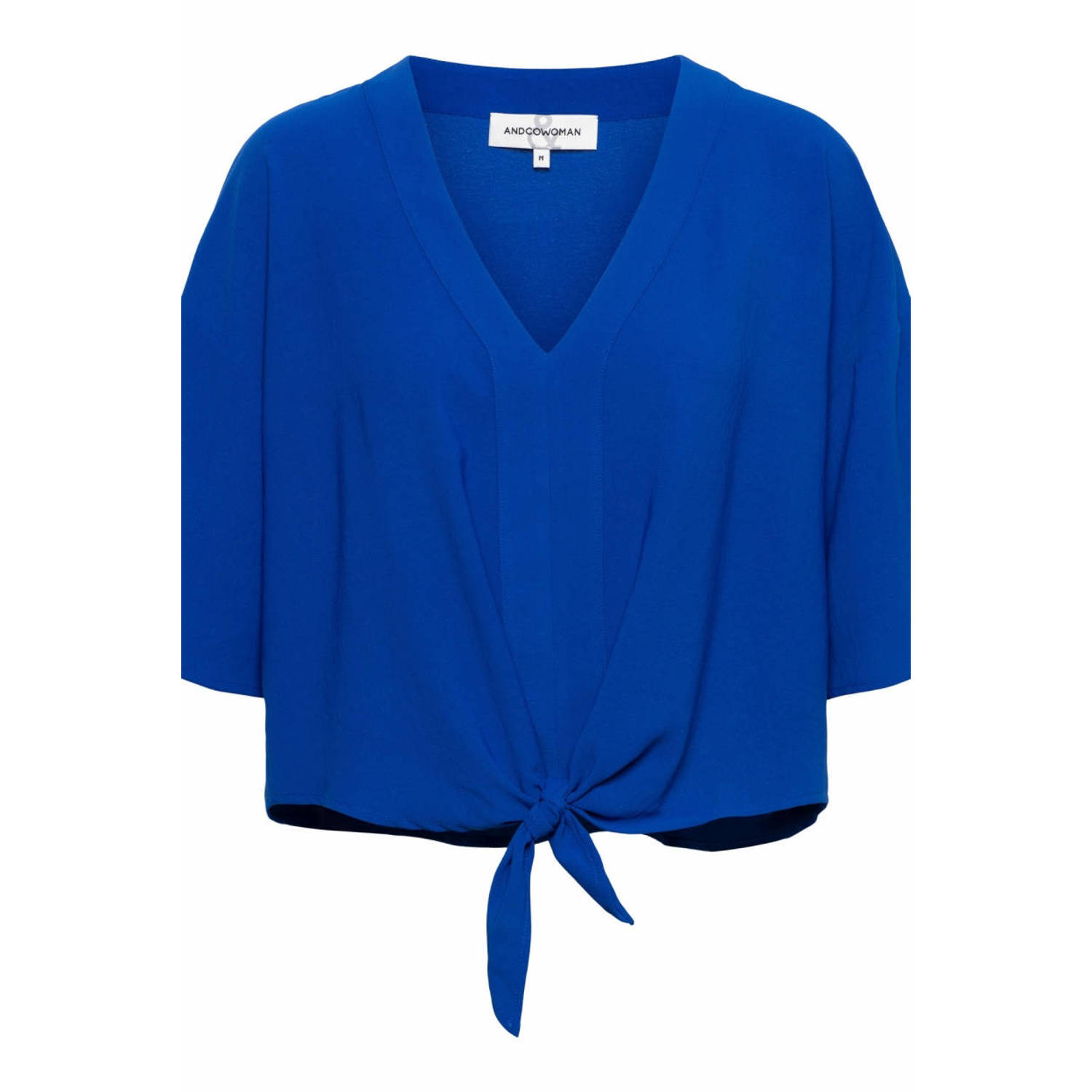 &Co Woman top KAIA blauw
