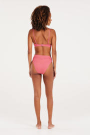 thumbnail: Protest high waist bikinibroekje MIXTYPE met ribstructuur roze
