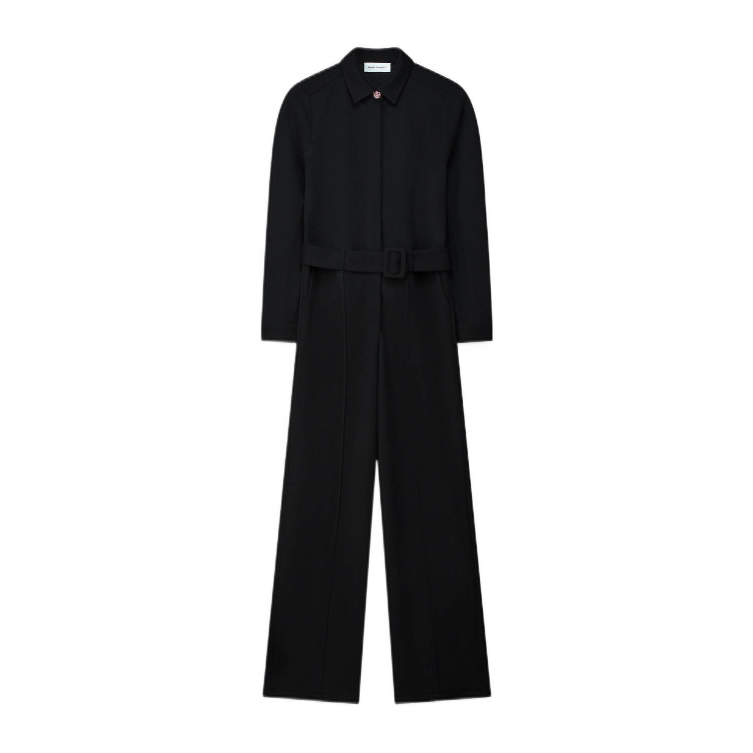 POM AMSTERDAM Dames Jumpsuits Jumpsuit Black Zwart