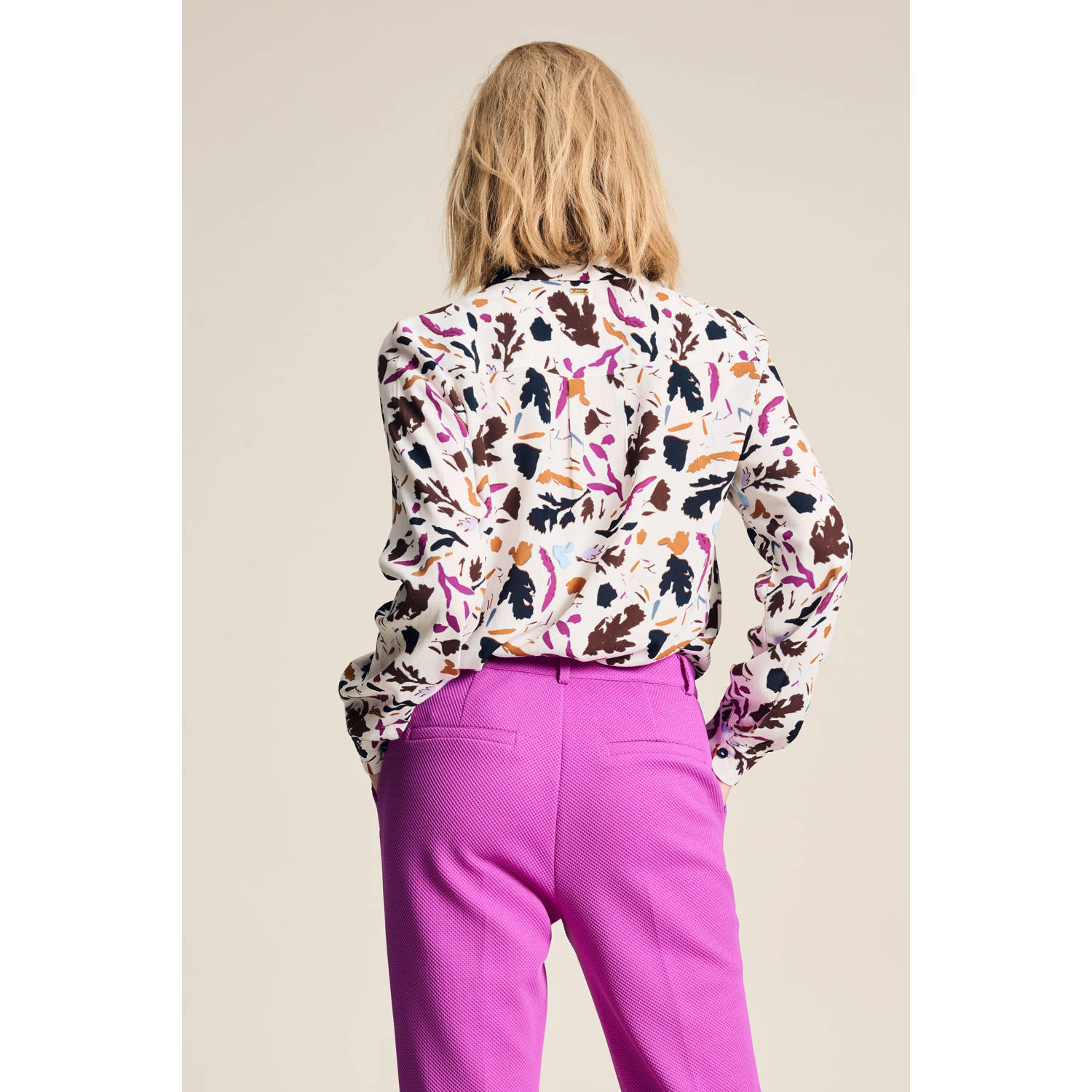 POM Amsterdam blouse met all over print wit multi