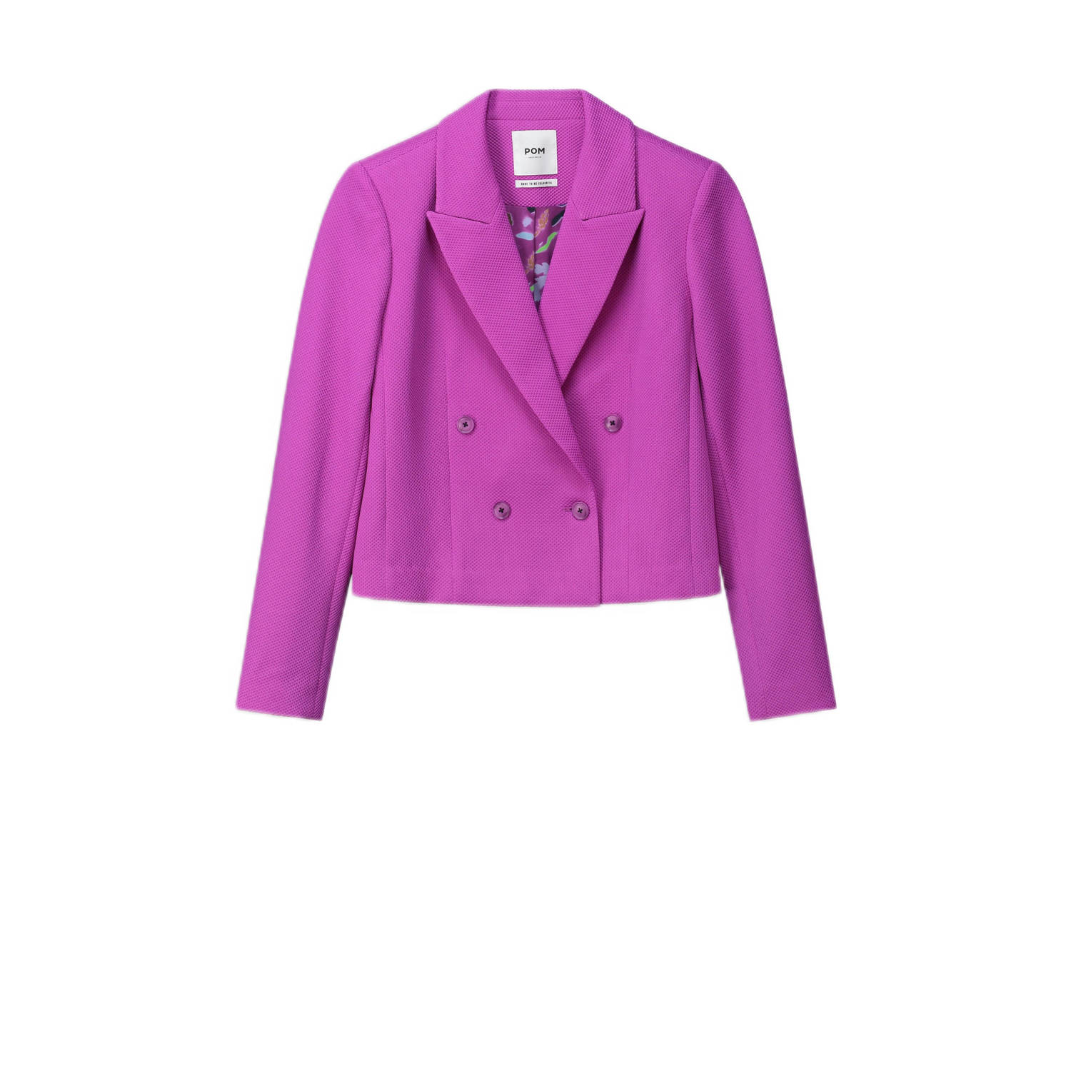 POM Amsterdam cropped blazer roze
