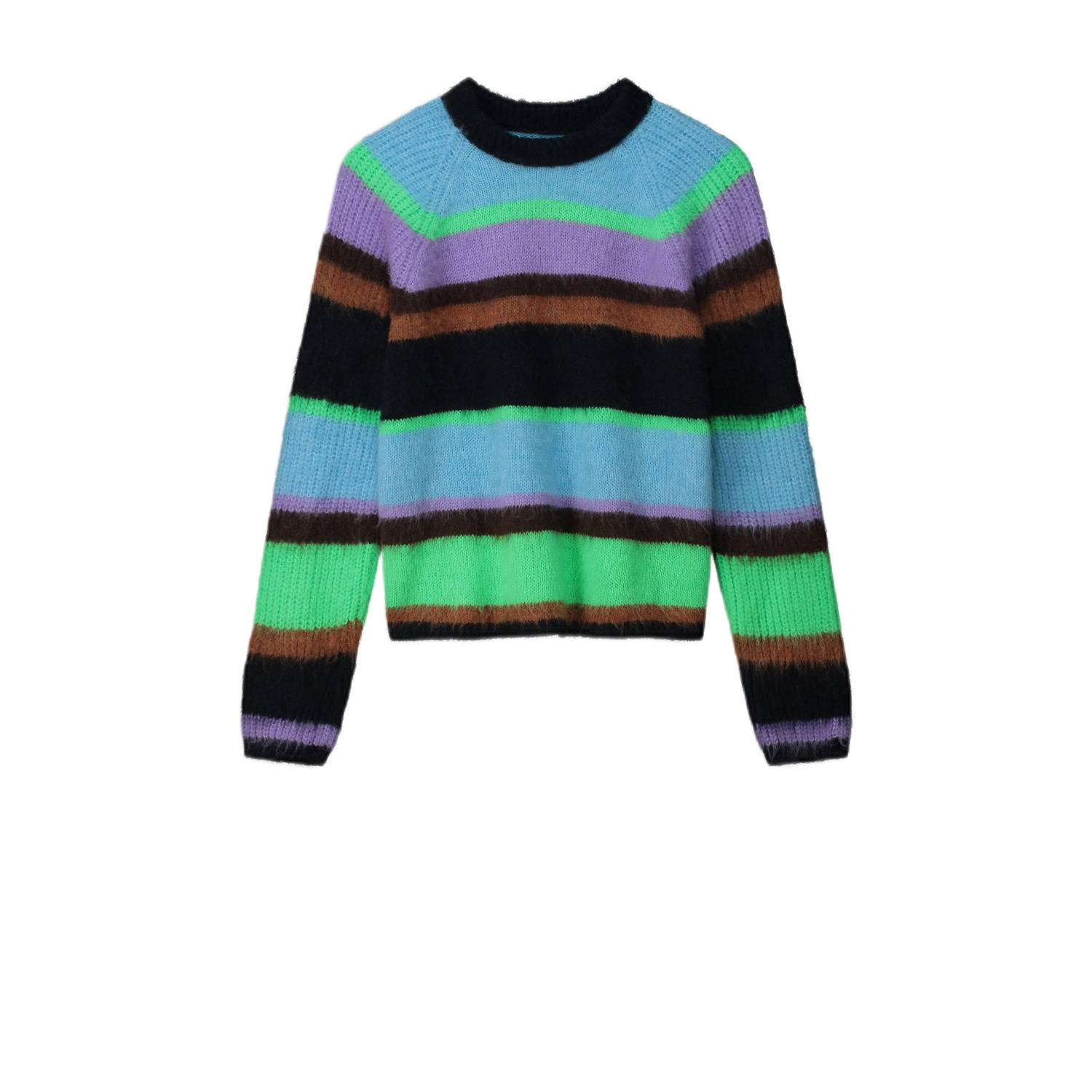 POM AMSTERDAM Dames Truien & Vesten Pullover Brushed Stripes Multi