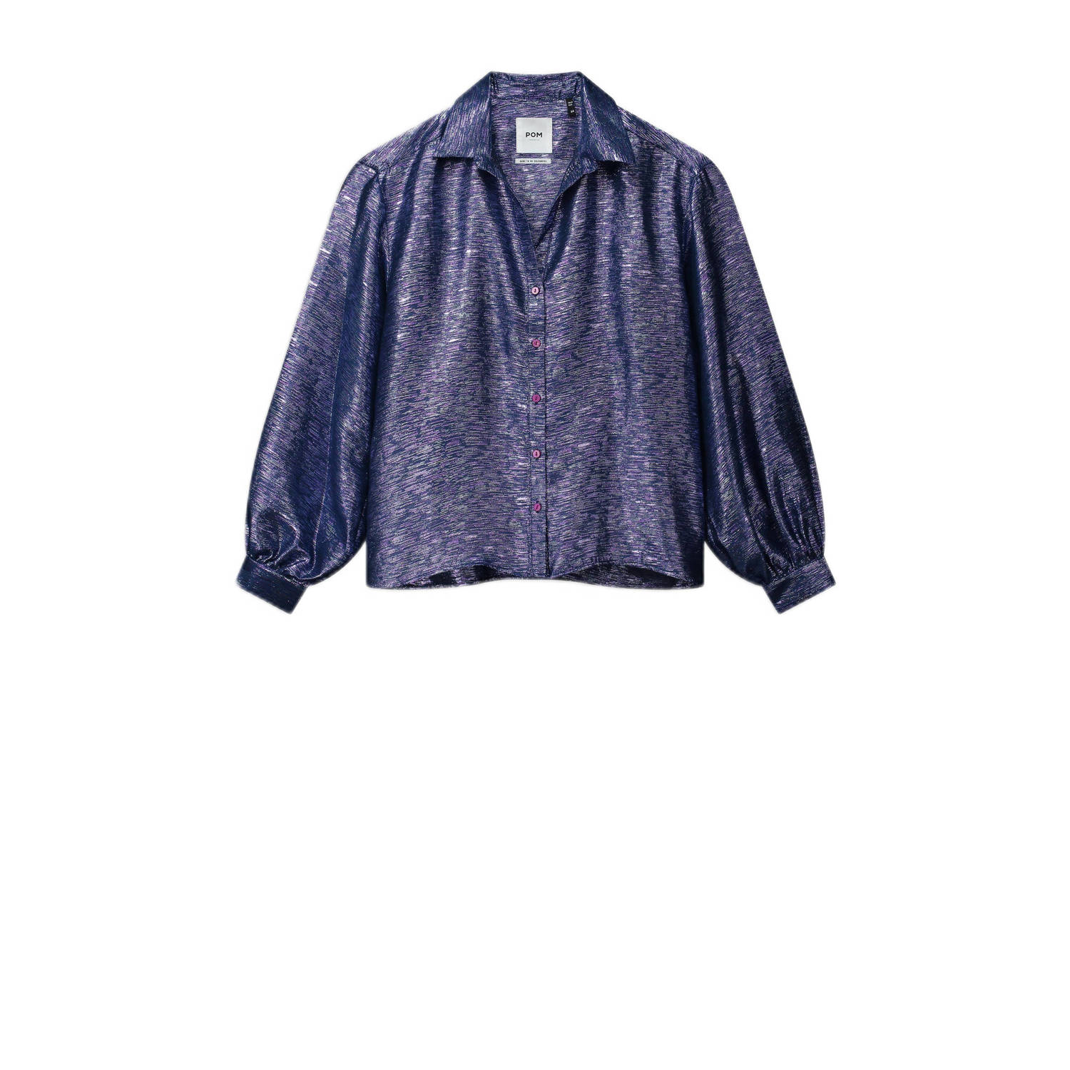 POM Amsterdam blouse Violet donkerpaars multi