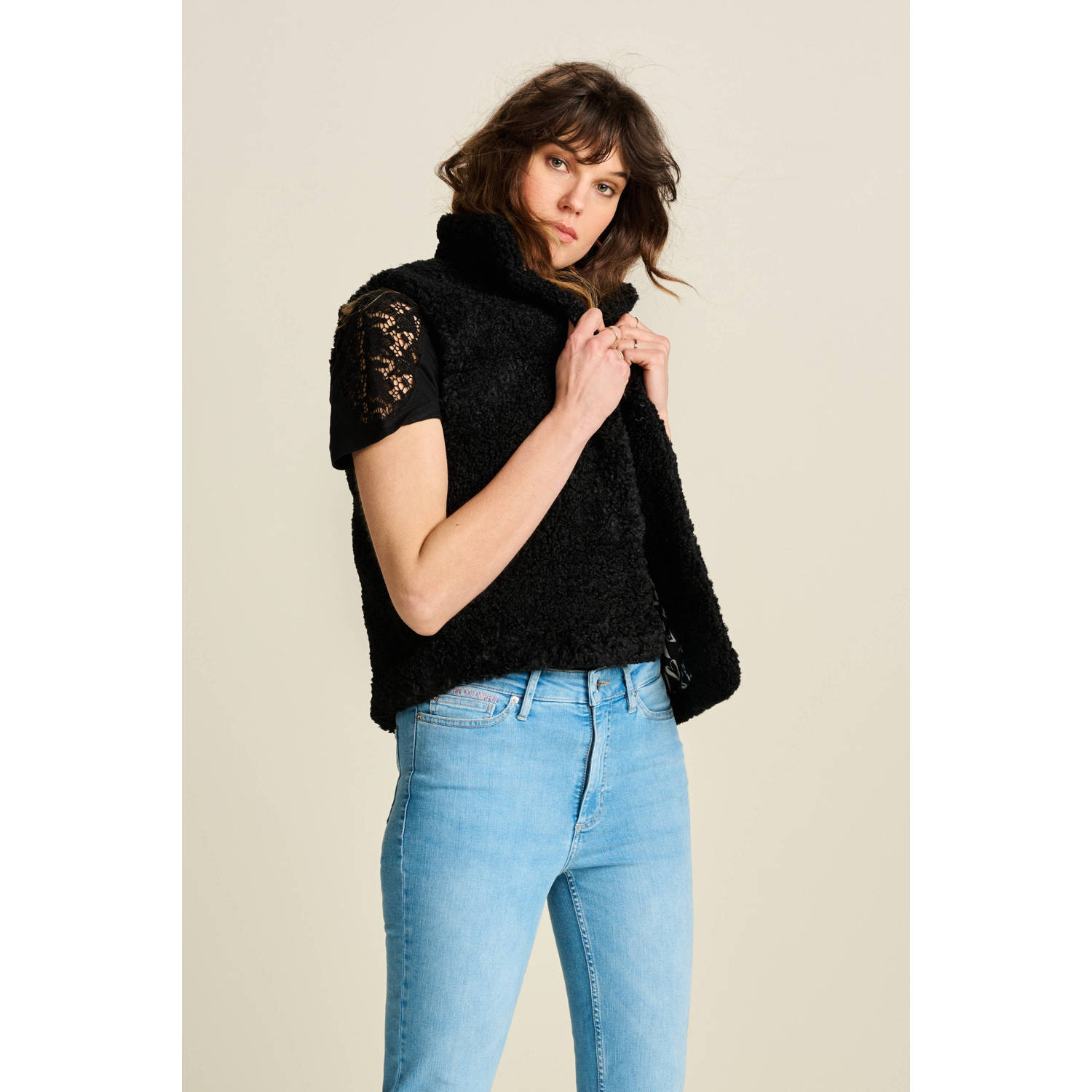 POM Amsterdam gilet zwart