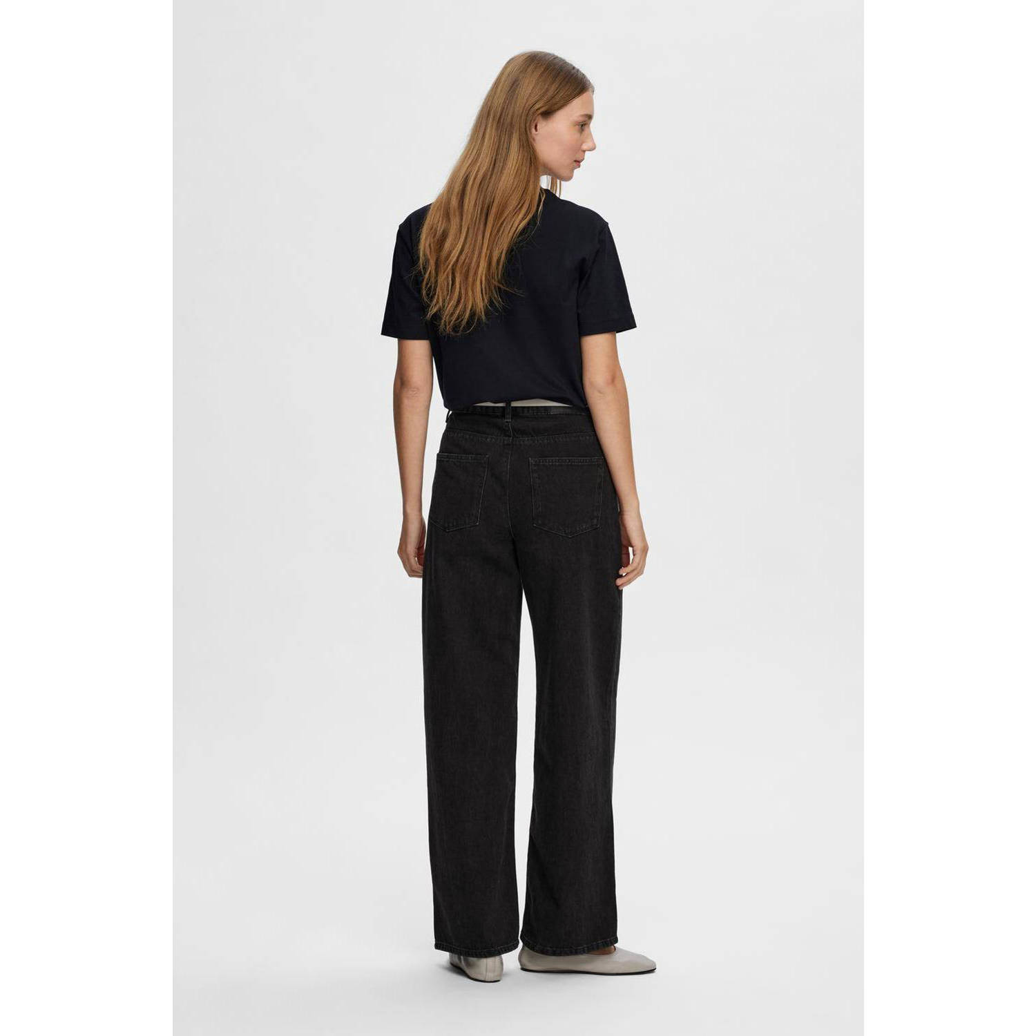 SELECTED FEMME T-shirt zwart