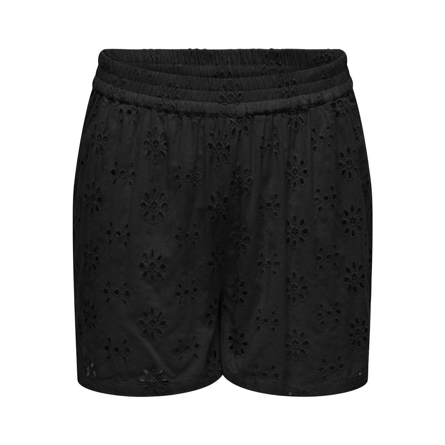 ONLY CARMAKOMA loose fit short CARALIX zwart