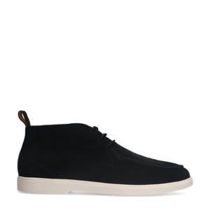 suède veterboots zwart