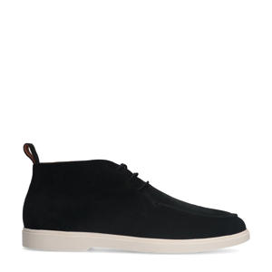 suède veterboots zwart