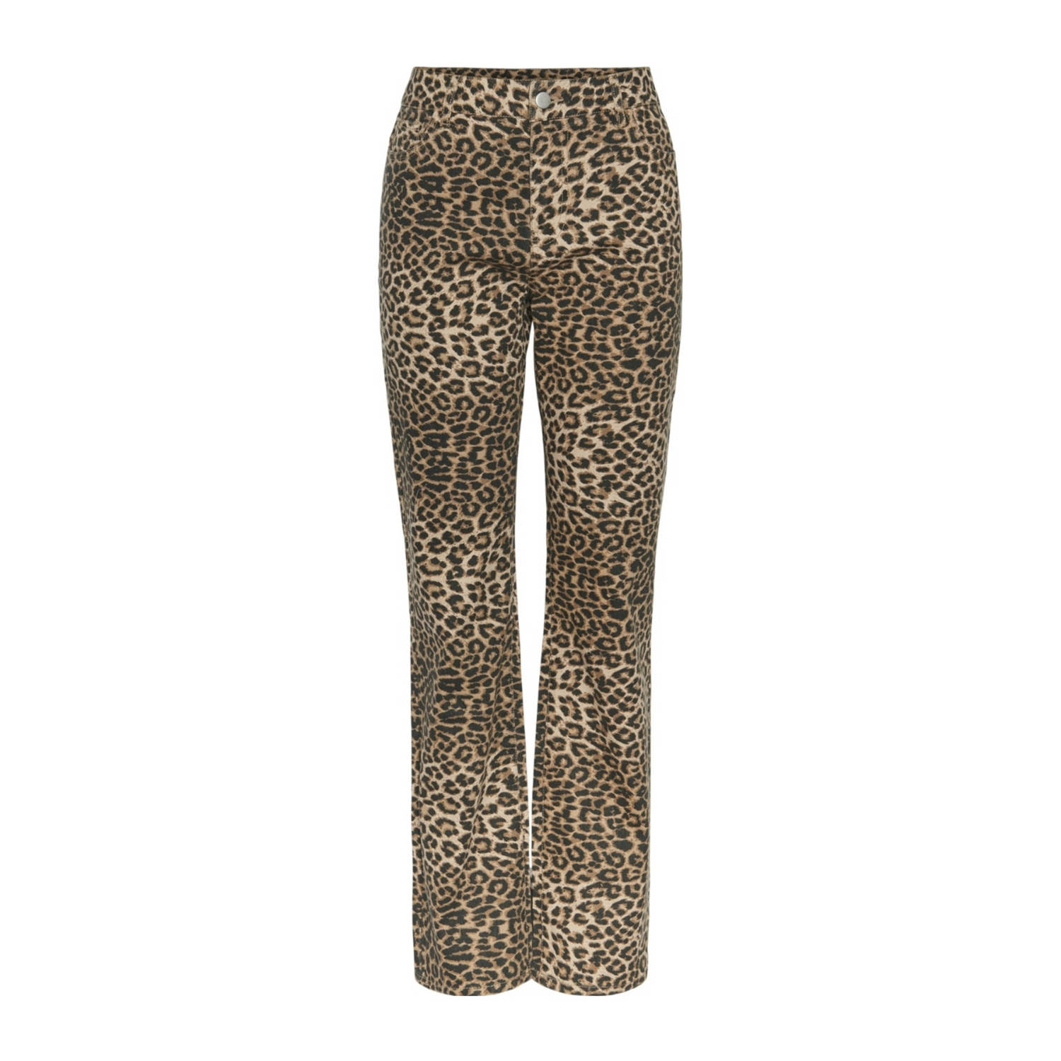 PIECES Curve high waist straight leg jeans PCGINGER bruin beige