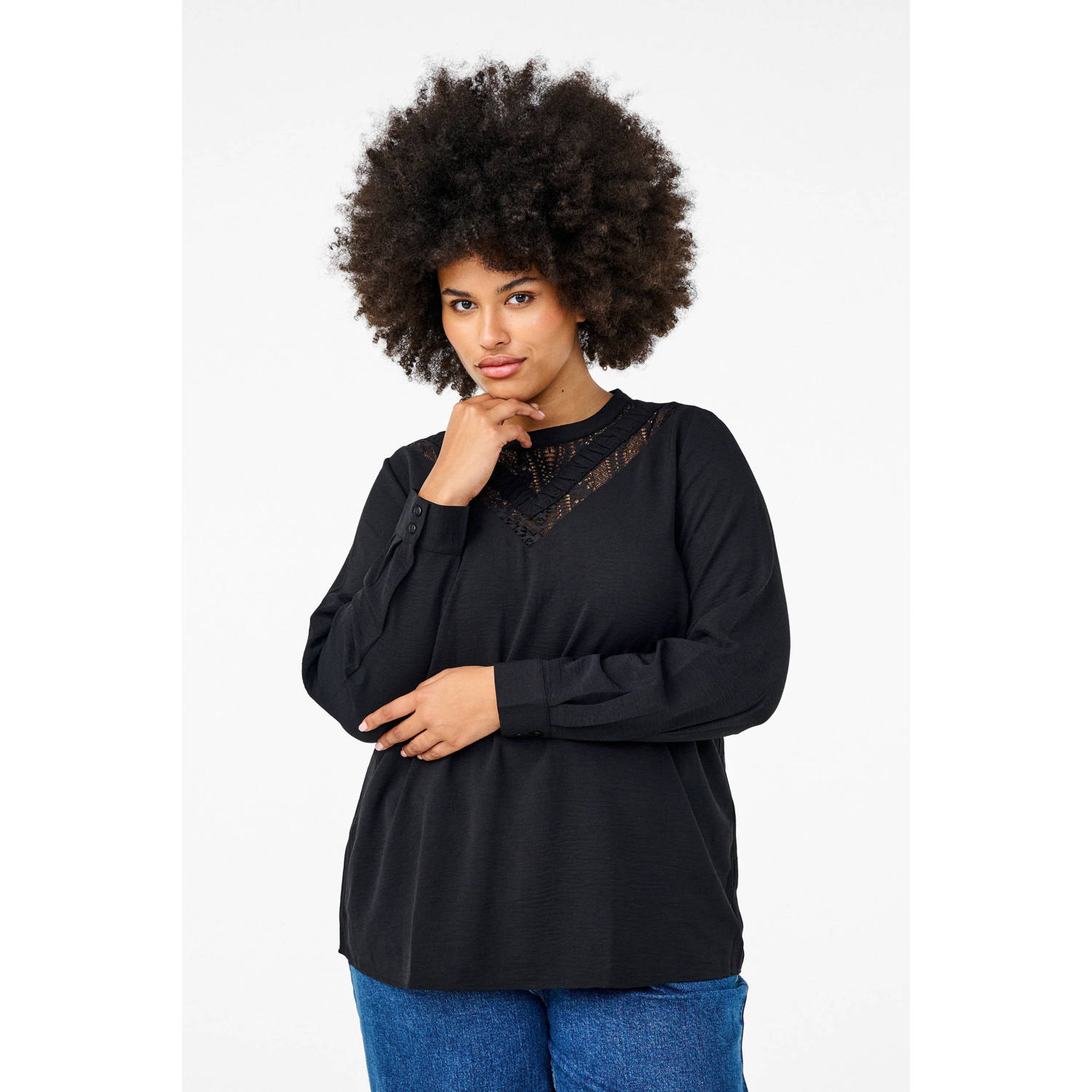 Zizzi blouse zwart