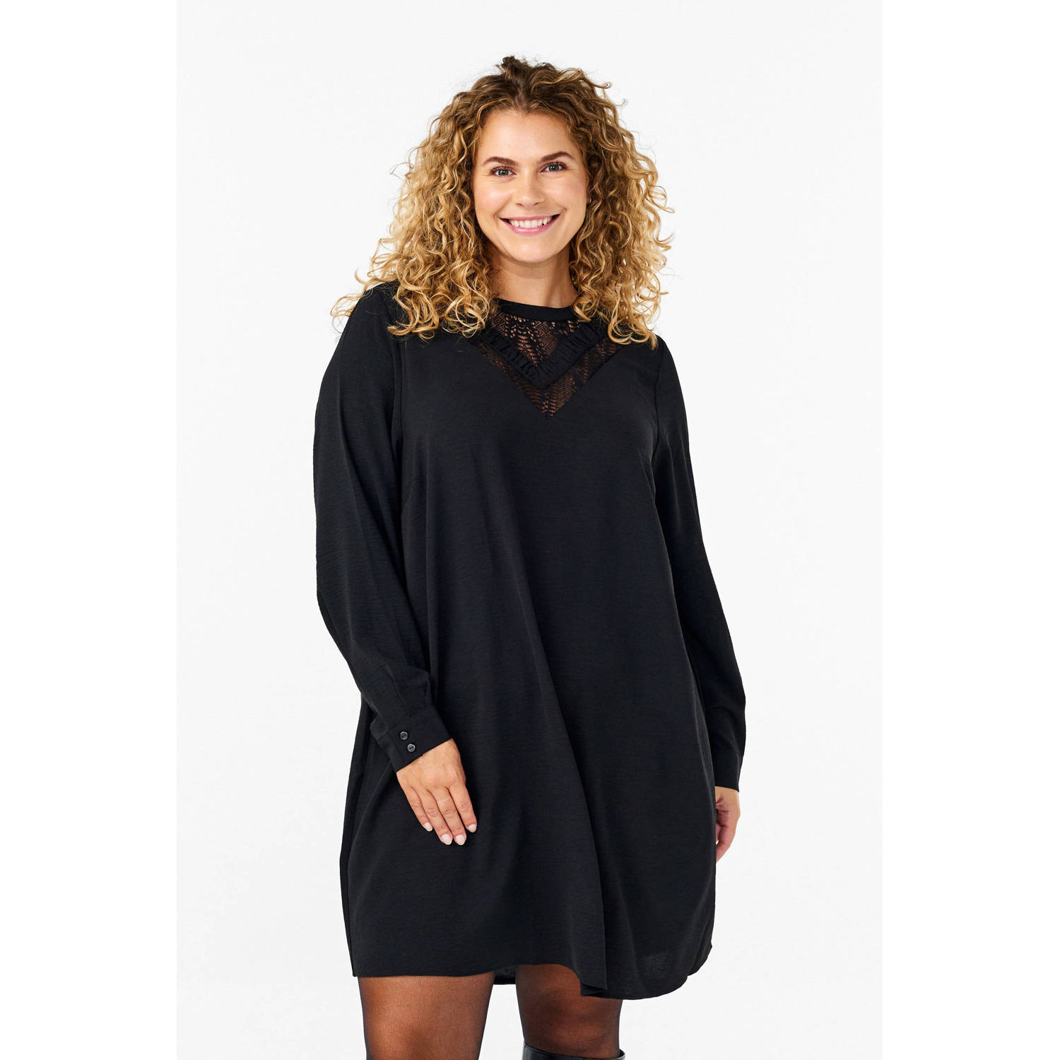 Zizzi blousejurk zwart