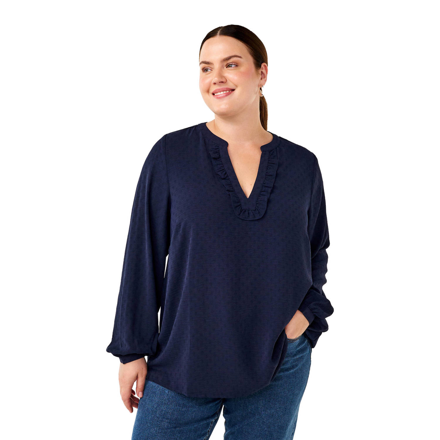 Zizzi top donkerblauw
