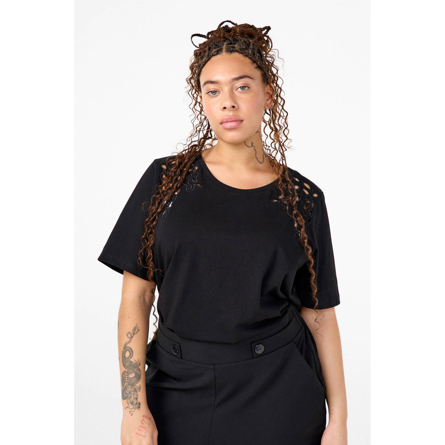Zizzi t-shirt zwart