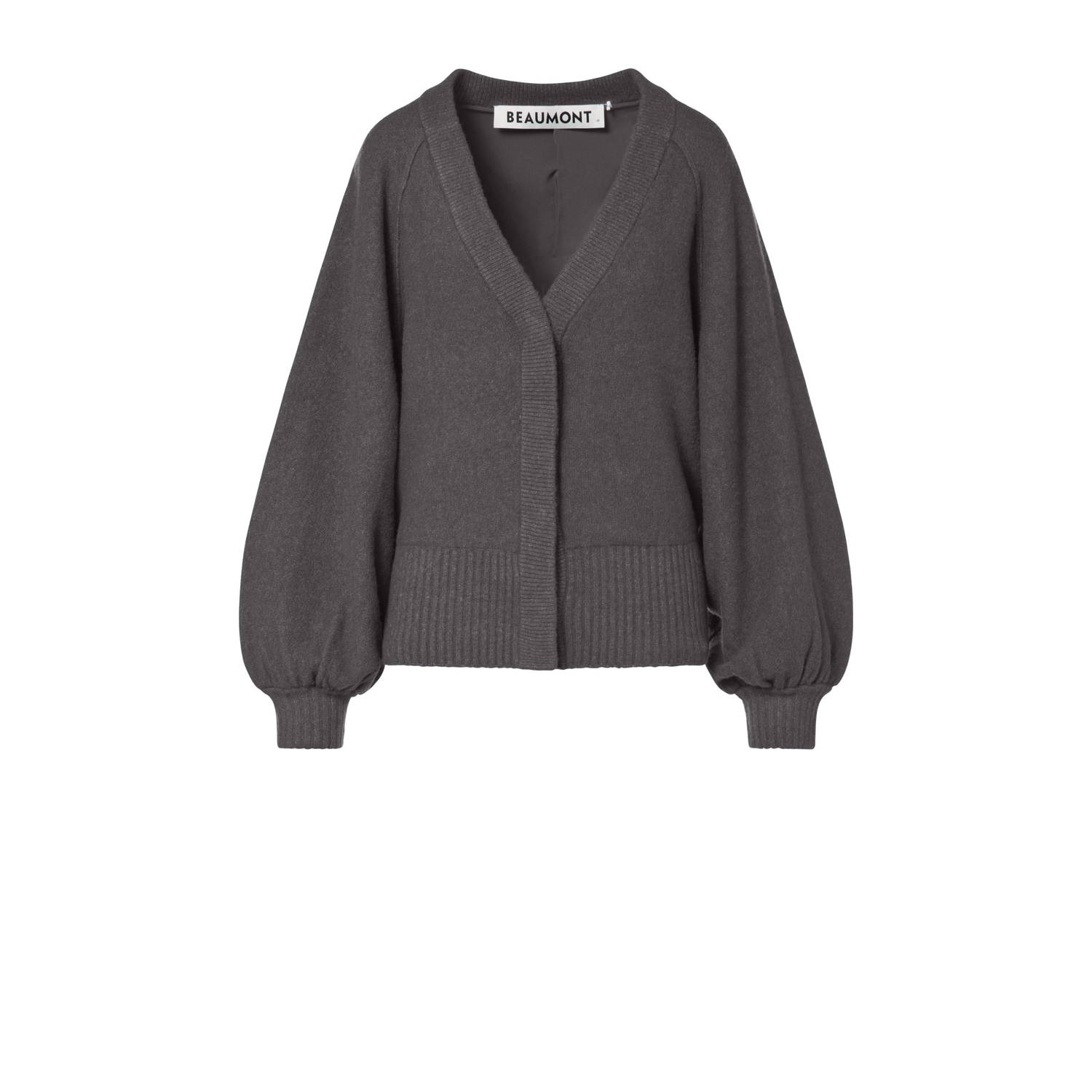 Beaumont Gezellige Salie Cardigan Gray Dames