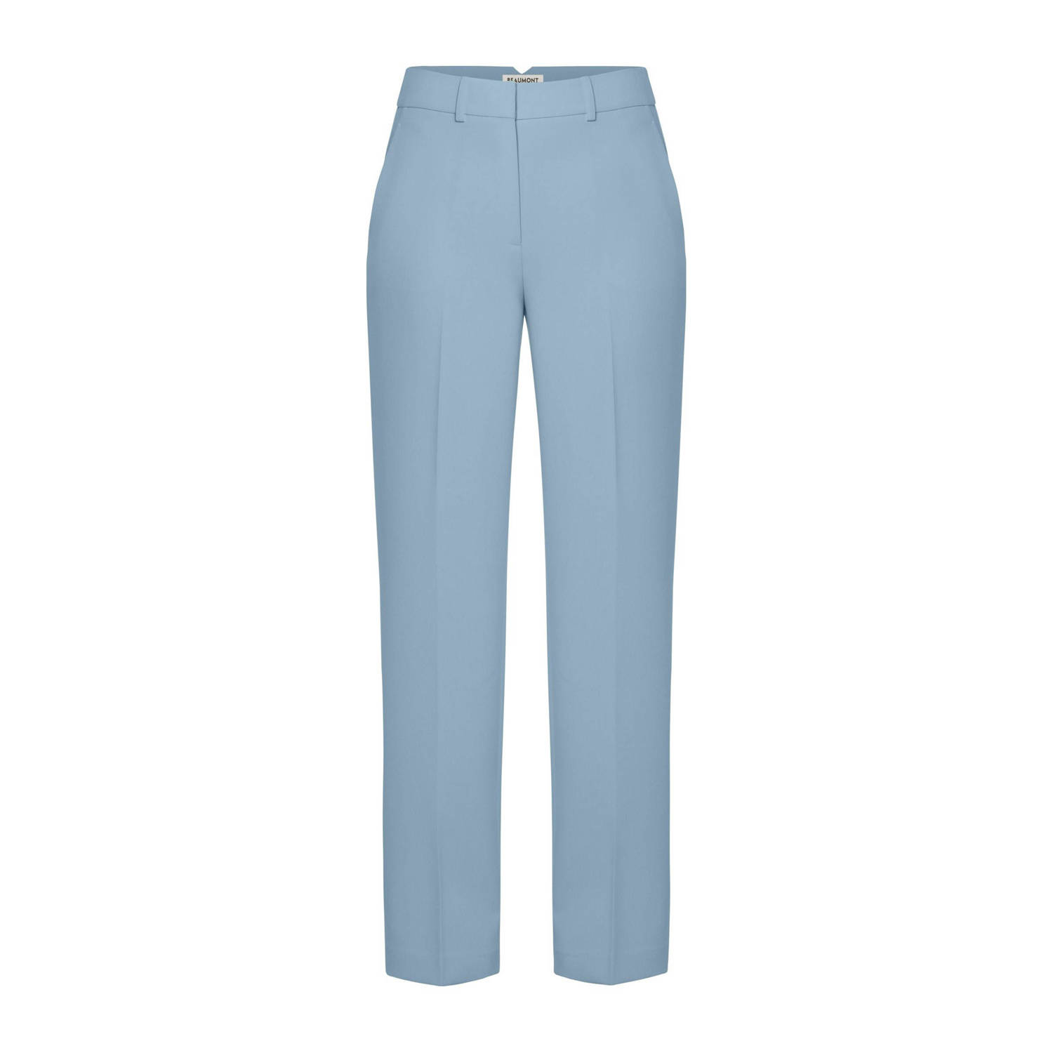 Beaumont slim fit pantalon lichtblauw