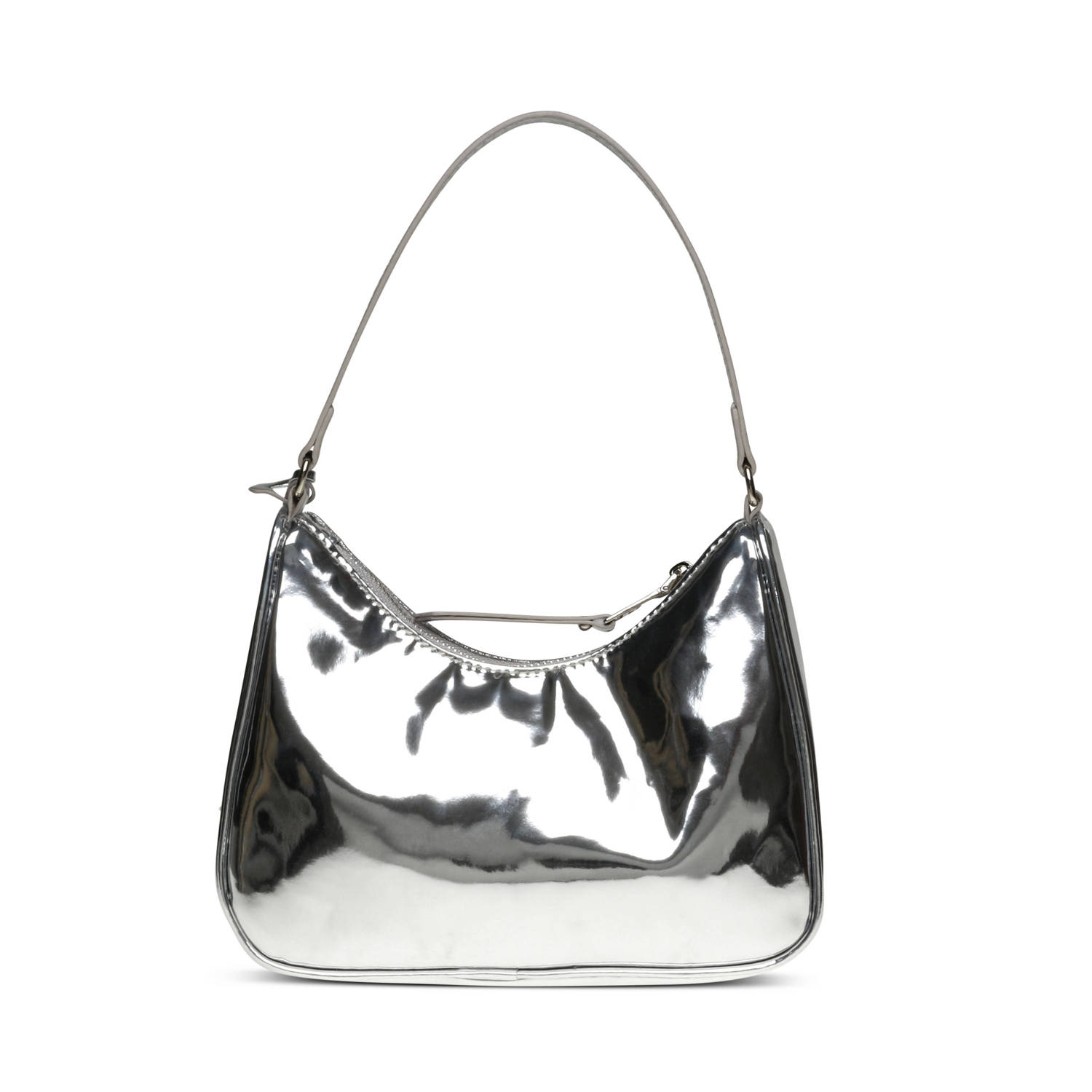 Steve Madden schoudertas met strass Bmartaj zilverkleurig