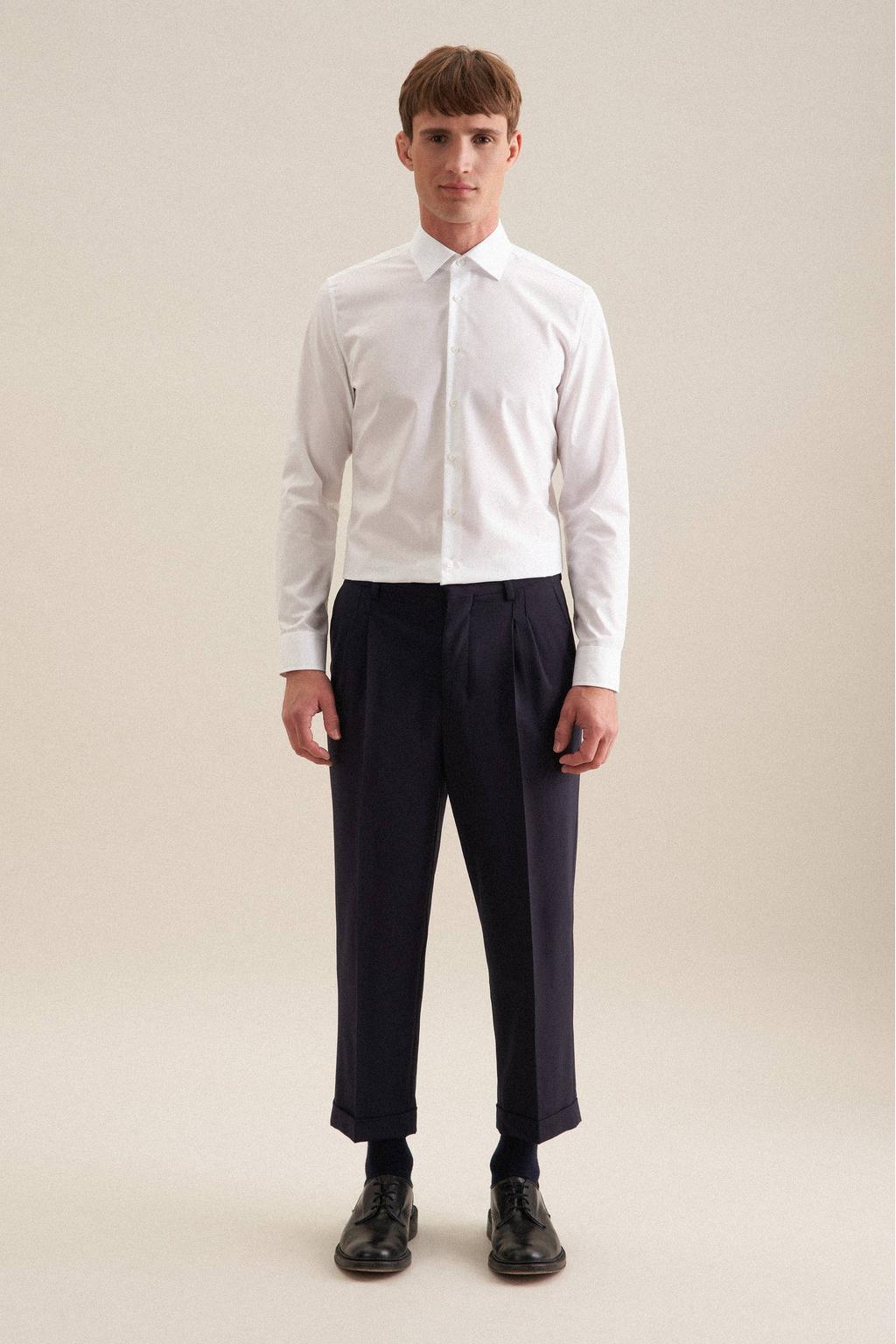 Seidensticker slim fit overhemd wit