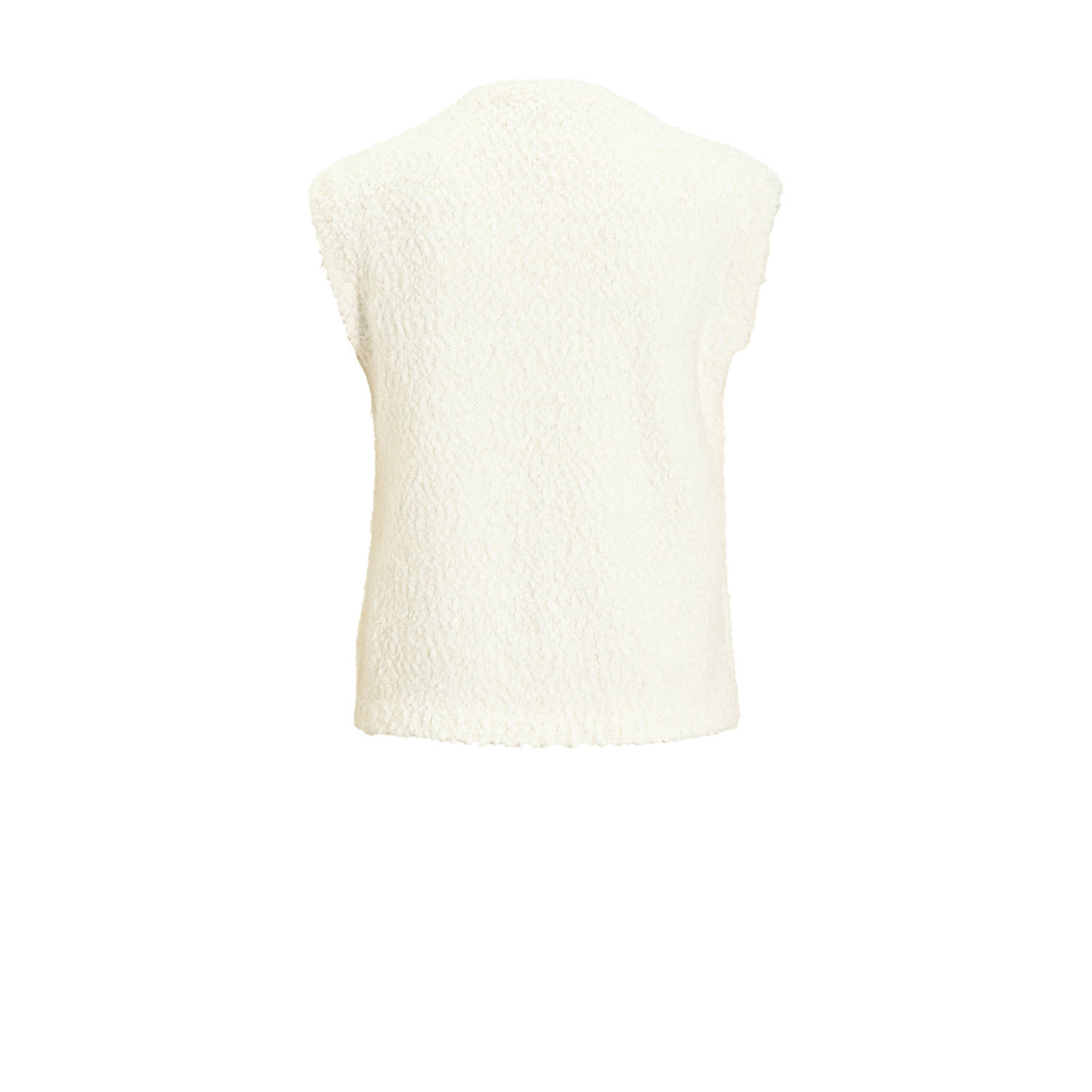 Ruby gebreide spencer met textuur off-white
