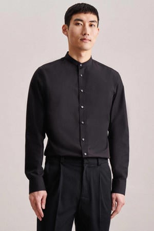 slim fit overhemd zwart