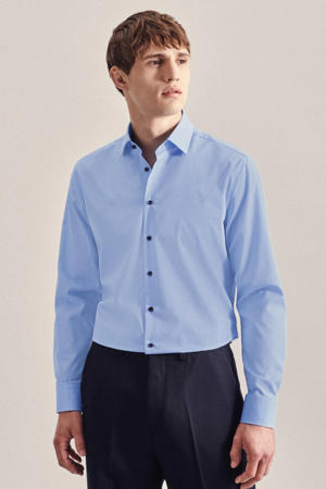 slim fit overhemd lichtblauw