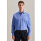 Seidensticker gemêleerd slim fit overhemd blauw