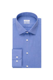 thumbnail: Seidensticker gemêleerd slim fit overhemd blauw