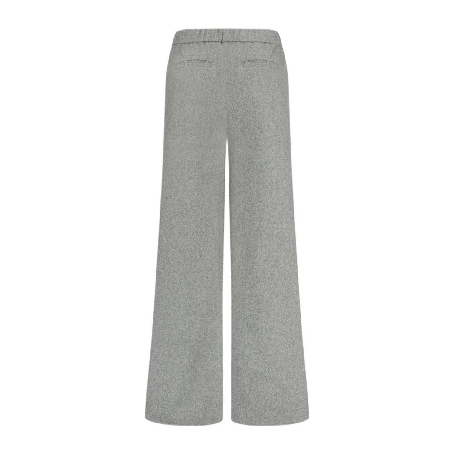 Circle of Trust wide leg broek met wol grijs