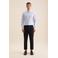 Seidensticker gestreept slim fit overhemd lichtblauw