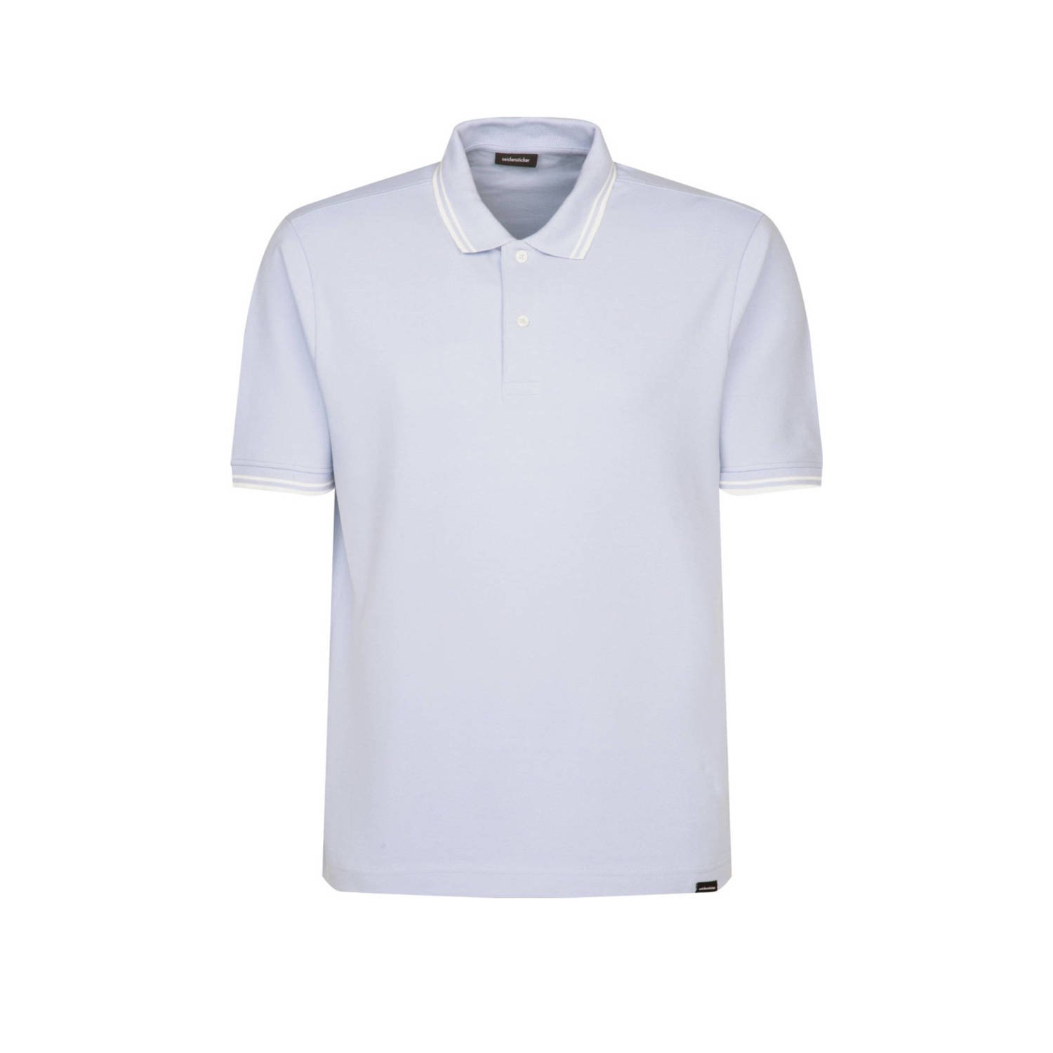 Seidensticker T-shirt Regular Korte mouw kraag strepen geplaatst